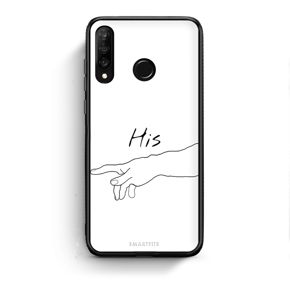 Huawei P30 Lite Aeshetic Love 2 Θήκη Αγίου Βαλεντίνου από τη Smartfits με σχέδιο στο πίσω μέρος και μαύρο περίβλημα | Smartphone case with colorful back and black bezels by Smartfits