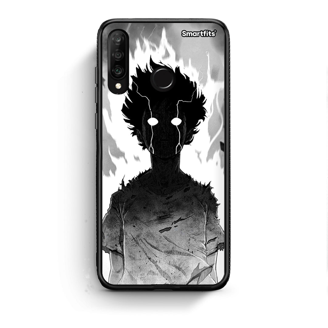 Huawei P30 Lite Anime Boy Θήκη από τη Smartfits με σχέδιο στο πίσω μέρος και μαύρο περίβλημα | Smartphone case with colorful back and black bezels by Smartfits