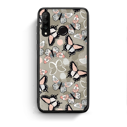 135 - Huawei P30 Lite  Butterflies Boho case, cover, bumper