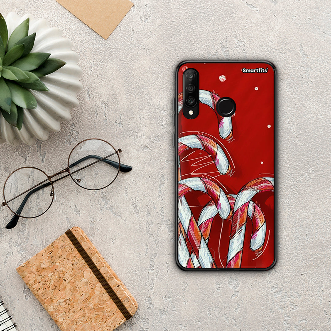 Candy Cane - Huawei P30 Lite θήκη