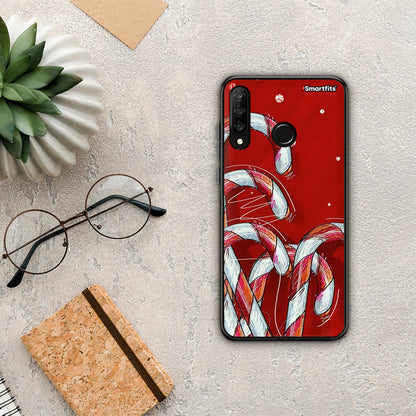 Candy Cane - Huawei P30 Lite θήκη