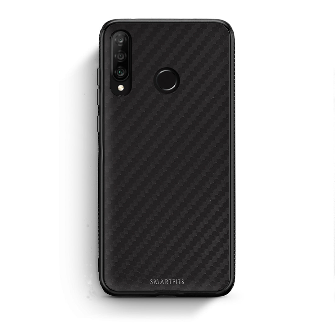 Huawei P30 Lite Carbon Black θήκη από τη Smartfits με σχέδιο στο πίσω μέρος και μαύρο περίβλημα | Smartphone case with colorful back and black bezels by Smartfits