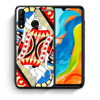 Thumbnail for Θήκη Huawei P30 Lite Card Love από τη Smartfits με σχέδιο στο πίσω μέρος και μαύρο περίβλημα | Huawei P30 Lite Card Love case with colorful back and black bezels