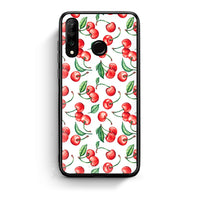 Thumbnail for Huawei P30 Lite Cherry Summer θήκη από τη Smartfits με σχέδιο στο πίσω μέρος και μαύρο περίβλημα | Smartphone case with colorful back and black bezels by Smartfits
