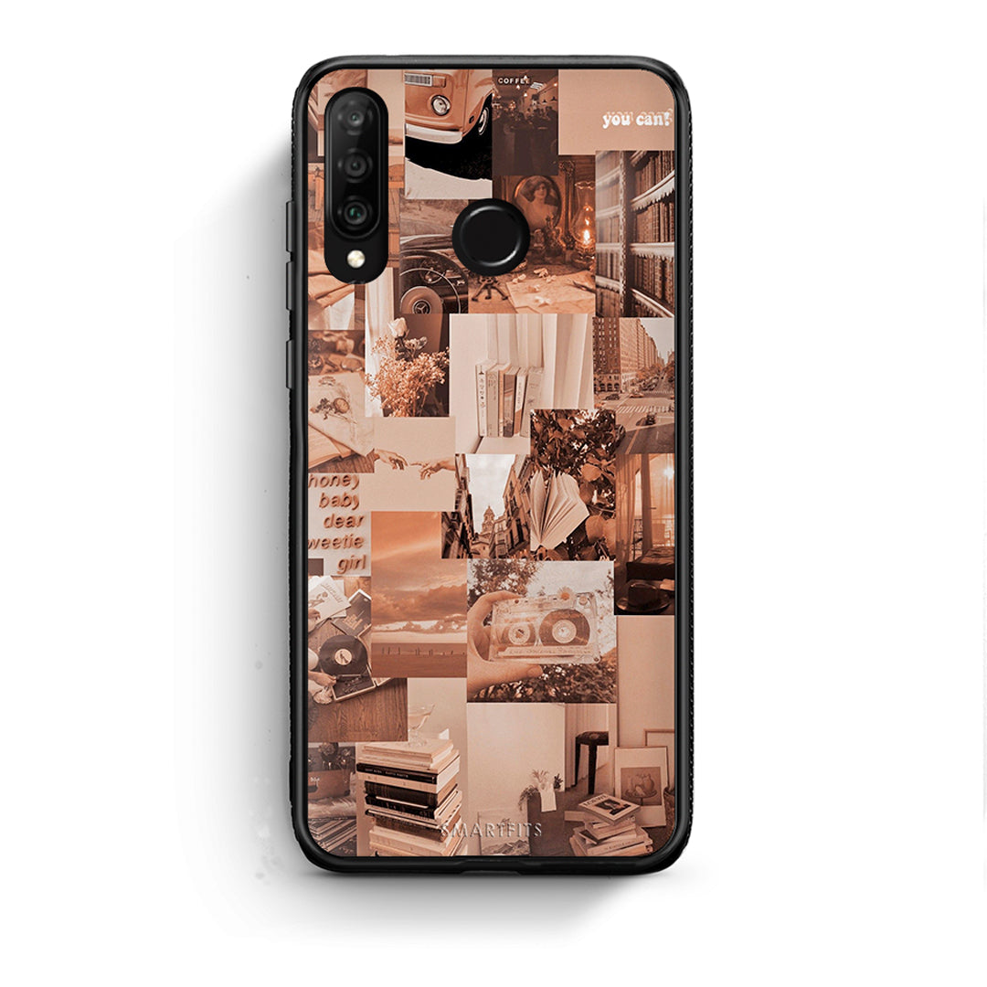 Huawei P30 Lite Collage You Can Θήκη Αγίου Βαλεντίνου από τη Smartfits με σχέδιο στο πίσω μέρος και μαύρο περίβλημα | Smartphone case with colorful back and black bezels by Smartfits