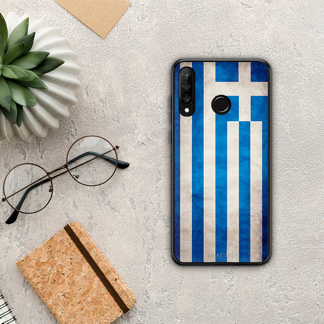 Flag Greek - Huawei P30 Lite θήκη