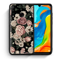 Thumbnail for Θήκη Huawei P30 Lite Wild Roses Flower από τη Smartfits με σχέδιο στο πίσω μέρος και μαύρο περίβλημα | Huawei P30 Lite Wild Roses Flower case with colorful back and black bezels