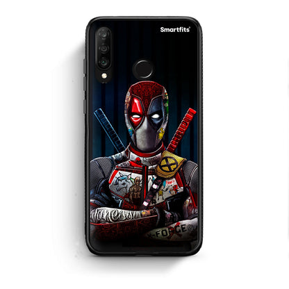 Huawei P30 Lite Funny Guy θήκη από τη Smartfits με σχέδιο στο πίσω μέρος και μαύρο περίβλημα | Smartphone case with colorful back and black bezels by Smartfits