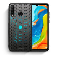 Thumbnail for Θήκη Huawei P30 Lite Hexagonal Geometric από τη Smartfits με σχέδιο στο πίσω μέρος και μαύρο περίβλημα | Huawei P30 Lite Hexagonal Geometric case with colorful back and black bezels