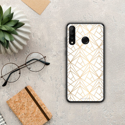 Geometric Luxury White - Huawei P30 Lite θήκη