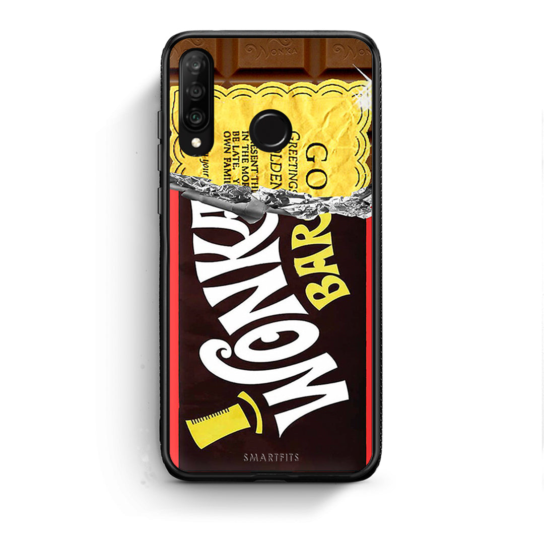 Huawei P30 Lite Golden Ticket θήκη από τη Smartfits με σχέδιο στο πίσω μέρος και μαύρο περίβλημα | Smartphone case with colorful back and black bezels by Smartfits