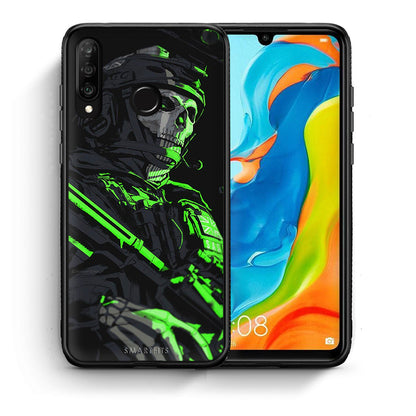 Θήκη Αγίου Βαλεντίνου Huawei P30 Lite Green Soldier από τη Smartfits με σχέδιο στο πίσω μέρος και μαύρο περίβλημα | Huawei P30 Lite Green Soldier case with colorful back and black bezels