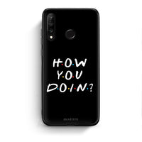 Thumbnail for Huawei P30 Lite How You Doin θήκη από τη Smartfits με σχέδιο στο πίσω μέρος και μαύρο περίβλημα | Smartphone case with colorful back and black bezels by Smartfits