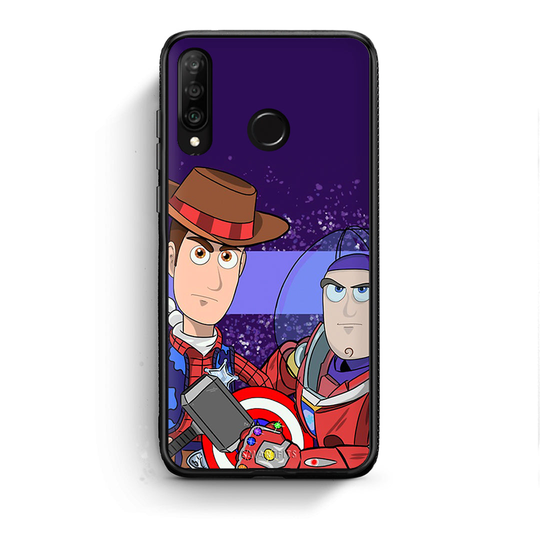 Huawei P30 Lite Infinity Story θήκη από τη Smartfits με σχέδιο στο πίσω μέρος και μαύρο περίβλημα | Smartphone case with colorful back and black bezels by Smartfits