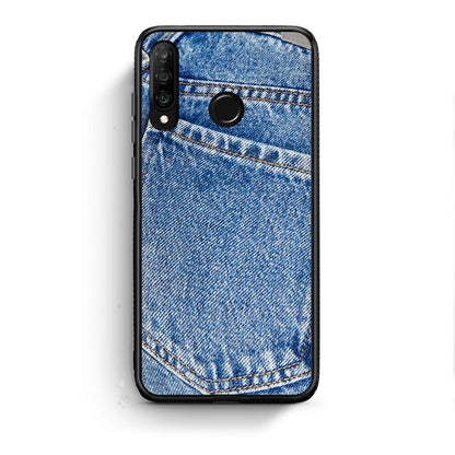 Huawei P30 Lite Jeans Pocket θήκη από τη Smartfits με σχέδιο στο πίσω μέρος και μαύρο περίβλημα | Smartphone case with colorful back and black bezels by Smartfits