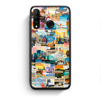 Thumbnail for Huawei P30 Lite Live To Travel θήκη από τη Smartfits με σχέδιο στο πίσω μέρος και μαύρο περίβλημα | Smartphone case with colorful back and black bezels by Smartfits