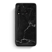 Thumbnail for Huawei P30 Lite Marble Black θήκη από τη Smartfits με σχέδιο στο πίσω μέρος και μαύρο περίβλημα | Smartphone case with colorful back and black bezels by Smartfits