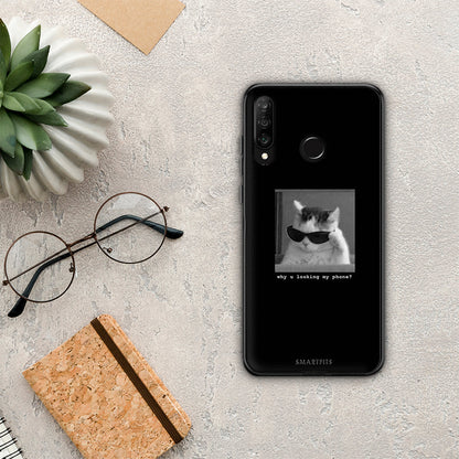 Meme Cat - Huawei P30 Lite θήκη