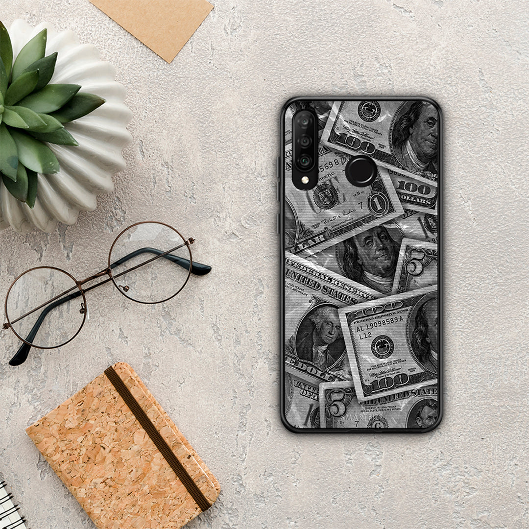 Money Dollars - Huawei P30 Lite θήκη