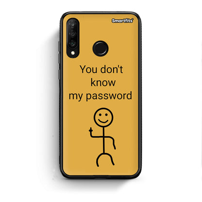 Huawei P30 Lite My Password Θήκη από τη Smartfits με σχέδιο στο πίσω μέρος και μαύρο περίβλημα | Smartphone case with colorful back and black bezels by Smartfits