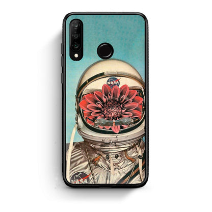 Huawei P30 Lite Nasa Bloom θήκη από τη Smartfits με σχέδιο στο πίσω μέρος και μαύρο περίβλημα | Smartphone case with colorful back and black bezels by Smartfits