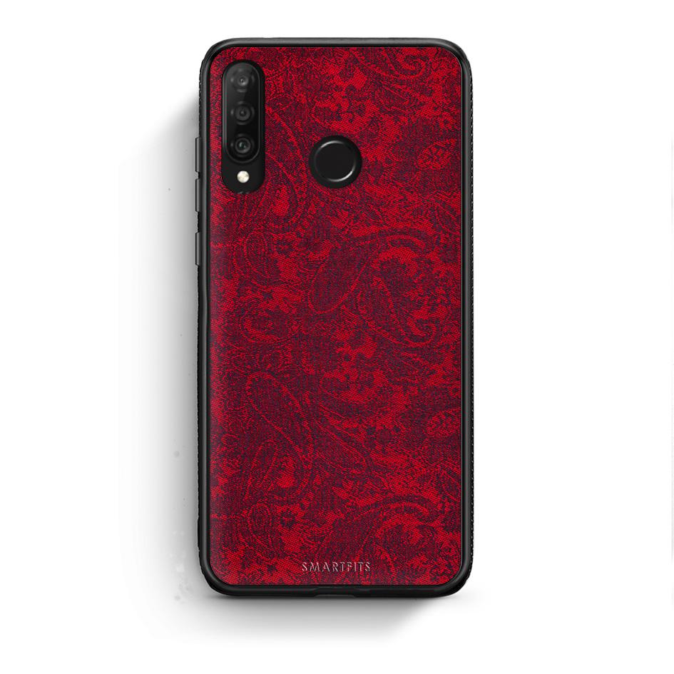 Huawei P30 Lite Paisley Cashmere θήκη από τη Smartfits με σχέδιο στο πίσω μέρος και μαύρο περίβλημα | Smartphone case with colorful back and black bezels by Smartfits