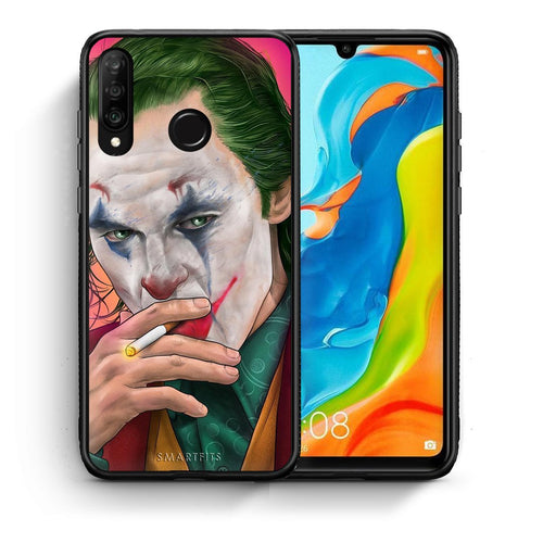 Θήκη Huawei P30 Lite JokesOnU PopArt από τη Smartfits με σχέδιο στο πίσω μέρος και μαύρο περίβλημα | Huawei P30 Lite JokesOnU PopArt case with colorful back and black bezels