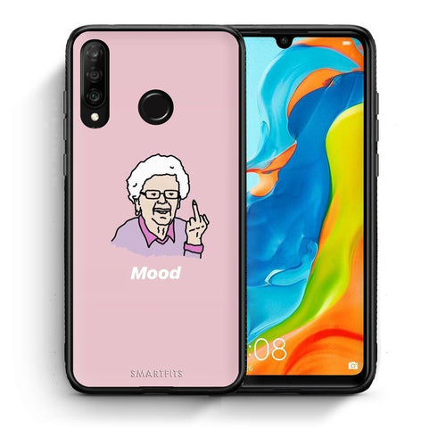 Θήκη Huawei P30 Lite Mood PopArt από τη Smartfits με σχέδιο στο πίσω μέρος και μαύρο περίβλημα | Huawei P30 Lite Mood PopArt case with colorful back and black bezels