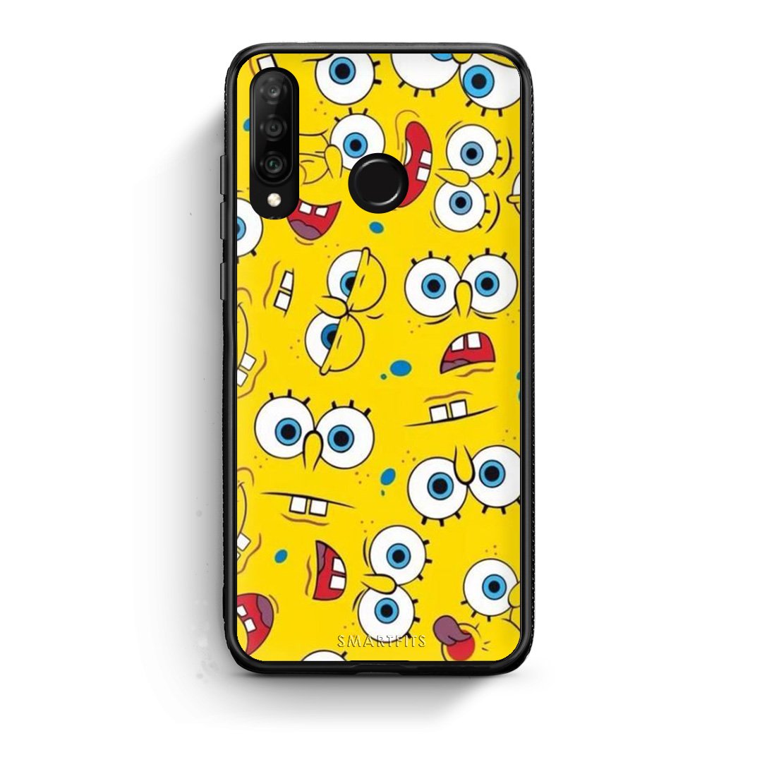 4 - Huawei P30 Lite Sponge PopArt case, cover, bumper