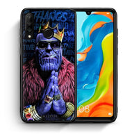 Thumbnail for Θήκη Huawei P30 Lite Thanos PopArt από τη Smartfits με σχέδιο στο πίσω μέρος και μαύρο περίβλημα | Huawei P30 Lite Thanos PopArt case with colorful back and black bezels