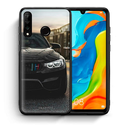 Θήκη Huawei P30 Lite M3 Racing από τη Smartfits με σχέδιο στο πίσω μέρος και μαύρο περίβλημα | Huawei P30 Lite M3 Racing case with colorful back and black bezels