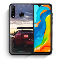 Thumbnail for Θήκη Huawei P30 Lite Racing Supra από τη Smartfits με σχέδιο στο πίσω μέρος και μαύρο περίβλημα | Huawei P30 Lite Racing Supra case with colorful back and black bezels