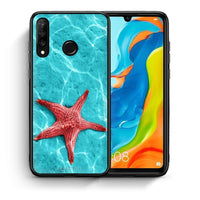 Thumbnail for Θήκη Huawei P30 Lite Red Starfish από τη Smartfits με σχέδιο στο πίσω μέρος και μαύρο περίβλημα | Huawei P30 Lite Red Starfish case with colorful back and black bezels