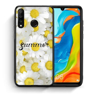 Thumbnail for Θήκη Huawei P30 Lite Summer Daisies από τη Smartfits με σχέδιο στο πίσω μέρος και μαύρο περίβλημα | Huawei P30 Lite Summer Daisies case with colorful back and black bezels