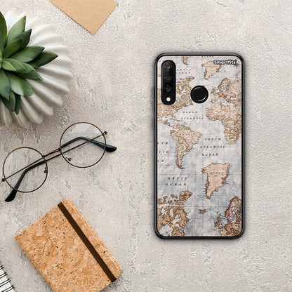 World Map - Huawei P30 Lite θήκη