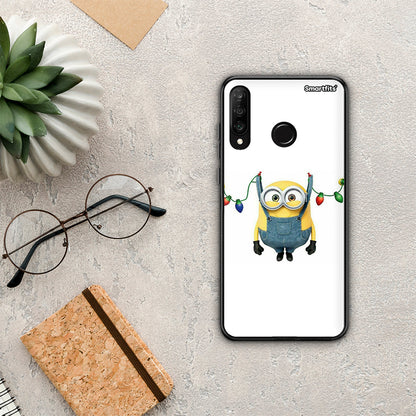 Xmas Minion Lights - Huawei P30 Lite θήκη