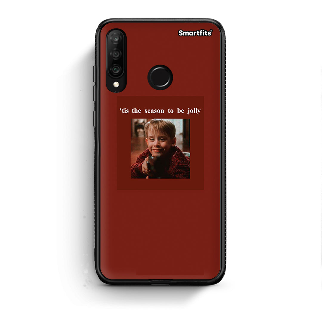Huawei P30 Lite Xmas Ultimate Spirit θήκη από τη Smartfits με σχέδιο στο πίσω μέρος και μαύρο περίβλημα | Smartphone case with colorful back and black bezels by Smartfits