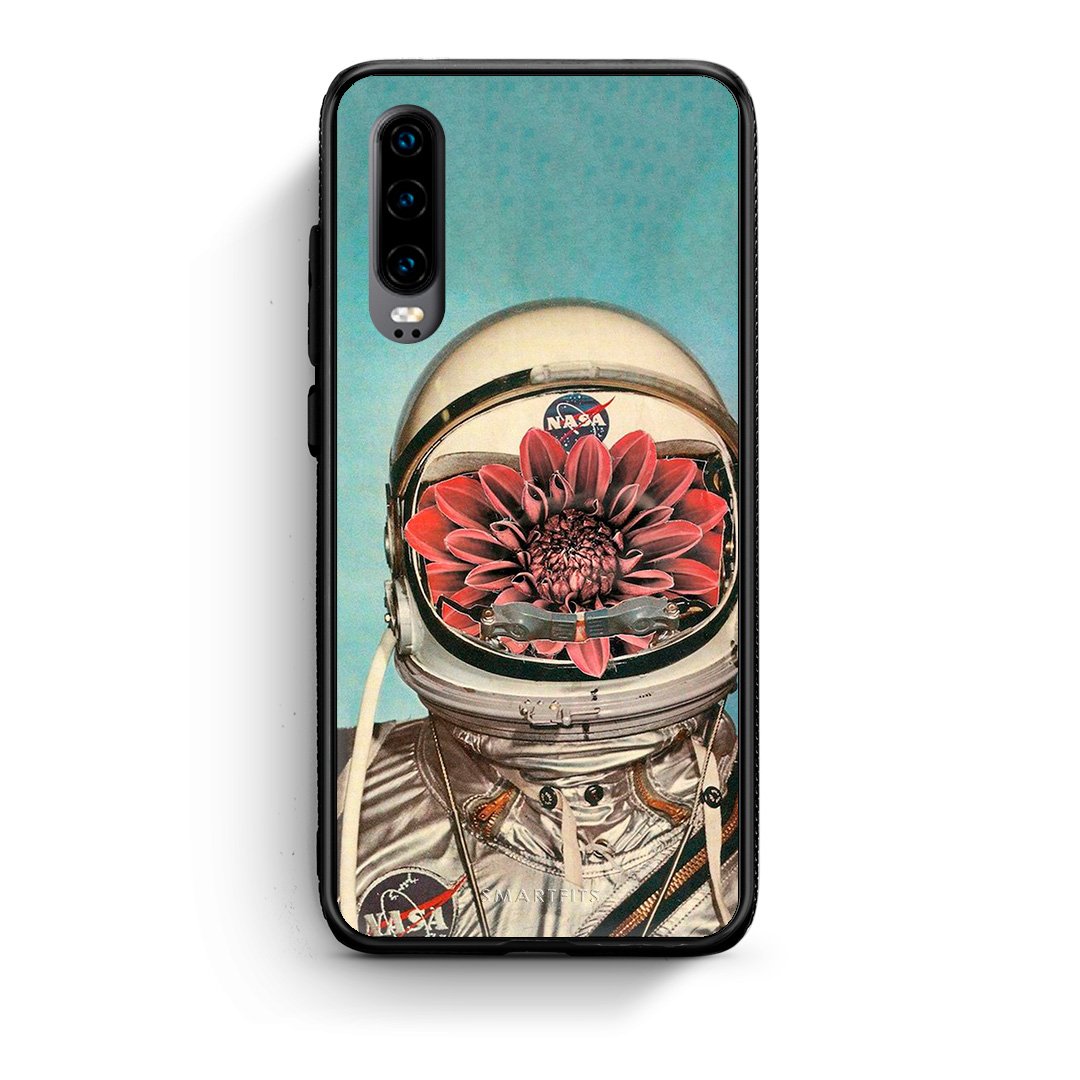 Huawei P30 Nasa Bloom θήκη από τη Smartfits με σχέδιο στο πίσω μέρος και μαύρο περίβλημα | Smartphone case with colorful back and black bezels by Smartfits