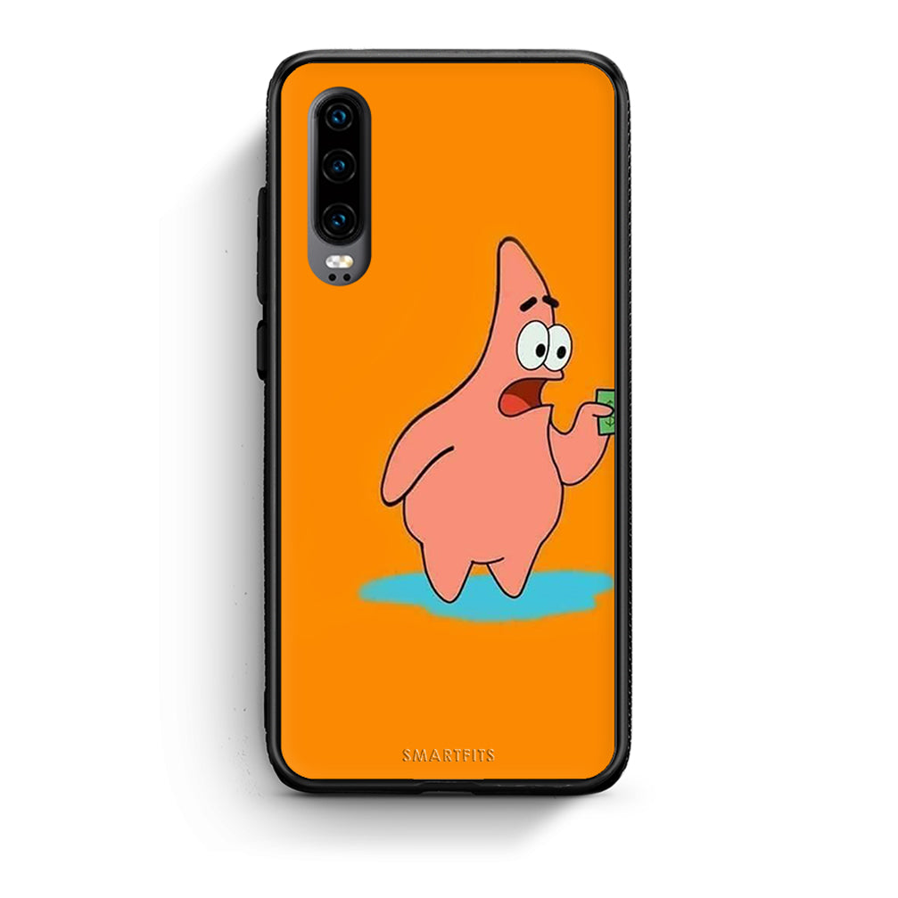 Huawei P30 No Money 1 Θήκη Αγίου Βαλεντίνου από τη Smartfits με σχέδιο στο πίσω μέρος και μαύρο περίβλημα | Smartphone case with colorful back and black bezels by Smartfits