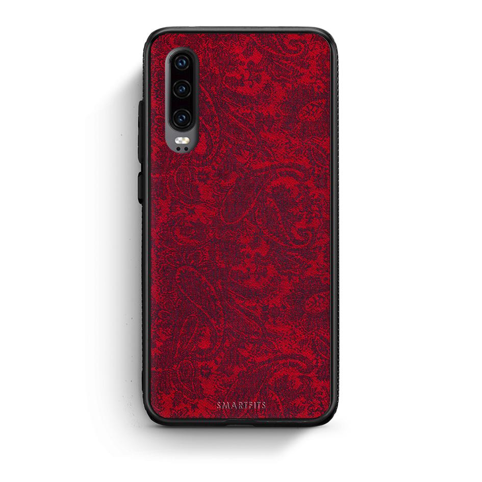 Huawei P30 Paisley Cashmere θήκη από τη Smartfits με σχέδιο στο πίσω μέρος και μαύρο περίβλημα | Smartphone case with colorful back and black bezels by Smartfits