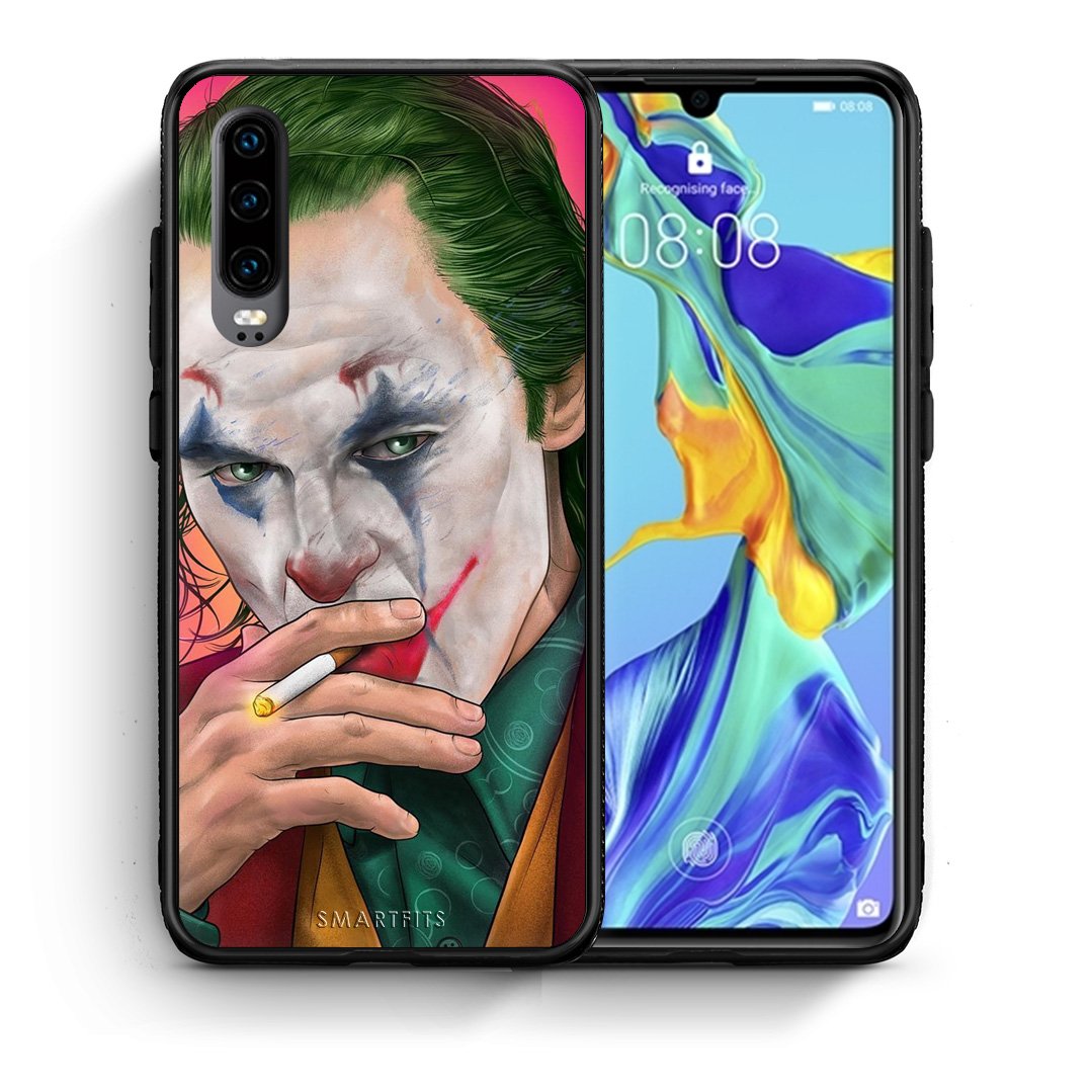 Θήκη Huawei P30 JokesOnU PopArt από τη Smartfits με σχέδιο στο πίσω μέρος και μαύρο περίβλημα | Huawei P30 JokesOnU PopArt case with colorful back and black bezels