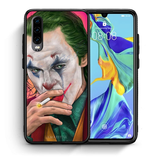 Θήκη Huawei P30 JokesOnU PopArt από τη Smartfits με σχέδιο στο πίσω μέρος και μαύρο περίβλημα | Huawei P30 JokesOnU PopArt case with colorful back and black bezels