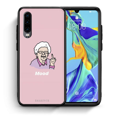 Θήκη Huawei P30 Mood PopArt από τη Smartfits με σχέδιο στο πίσω μέρος και μαύρο περίβλημα | Huawei P30 Mood PopArt case with colorful back and black bezels