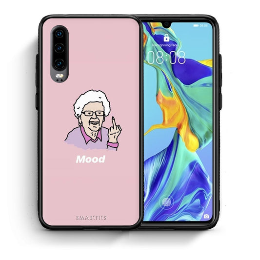 Θήκη Huawei P30 Mood PopArt από τη Smartfits με σχέδιο στο πίσω μέρος και μαύρο περίβλημα | Huawei P30 Mood PopArt case with colorful back and black bezels