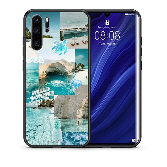 Θήκη Huawei P30 Pro Aesthetic Summer από τη Smartfits με σχέδιο στο πίσω μέρος και μαύρο περίβλημα | Huawei P30 Pro Aesthetic Summer case with colorful back and black bezels