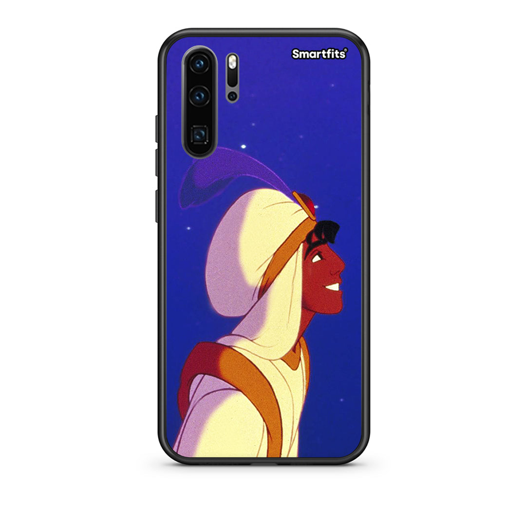 Huawei P30 Pro Alladin And Jasmine Love 1 θήκη από τη Smartfits με σχέδιο στο πίσω μέρος και μαύρο περίβλημα | Smartphone case with colorful back and black bezels by Smartfits