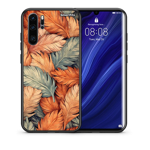 Θήκη Huawei P30 Pro Autumn Leaves από τη Smartfits με σχέδιο στο πίσω μέρος και μαύρο περίβλημα | Huawei P30 Pro Autumn Leaves case with colorful back and black bezels