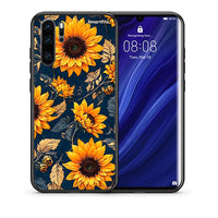 Thumbnail for Θήκη Huawei P30 Pro Autumn Sunflowers από τη Smartfits με σχέδιο στο πίσω μέρος και μαύρο περίβλημα | Huawei P30 Pro Autumn Sunflowers case with colorful back and black bezels