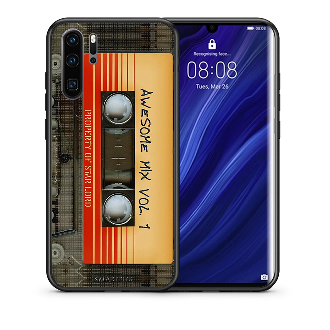 Θήκη Huawei P30 Pro Awesome Mix από τη Smartfits με σχέδιο στο πίσω μέρος και μαύρο περίβλημα | Huawei P30 Pro Awesome Mix case with colorful back and black bezels