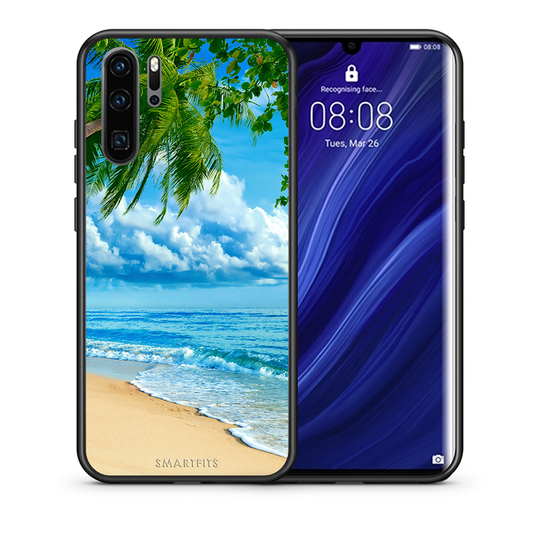 Θήκη Huawei P30 Pro Beautiful Beach από τη Smartfits με σχέδιο στο πίσω μέρος και μαύρο περίβλημα | Huawei P30 Pro Beautiful Beach case with colorful back and black bezels
